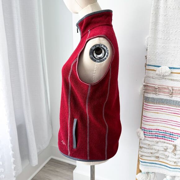 Kuhl Red Fleece Full Zip Sweater Vest Women’s Size Small - Picture 4 of 10